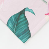 Blumenvliesdecke Fleecedecke (Ecke)