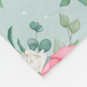 Blumenvliesdecke Fleecedecke (Ecke)