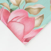 Blumenvliesdecke Fleecedecke (Ecke)