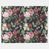 Blumenvliesdecke Fleecedecke (Vorderseite (Horizontal))