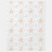 Blumenvliesdecke Fleecedecke (Vorderseite)