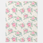 Blumenvliesdecke Fleecedecke (Vorderseite)