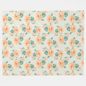 Blumenvliesdecke Fleecedecke (Vorderseite (Horizontal))