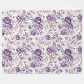 Blumenvliesdecke Fleecedecke (Vorderseite (Horizontal))