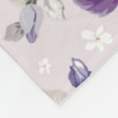 Blumenvliesdecke Fleecedecke (Ecke)