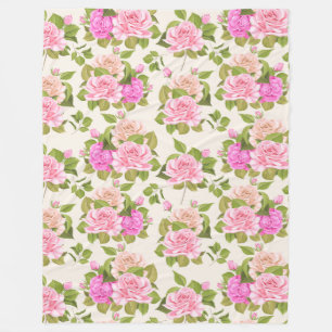 Blumenvliesdecke Fleecedecke