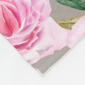 Blumenvliesdecke Fleecedecke (Ecke)