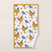 Blumenvögel Badhandtuch Set (Handtuch)