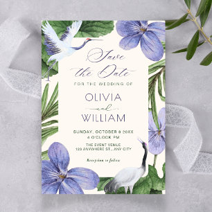 Blumenvogel Dekoration Save The Date