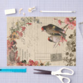 Blumenvögel Ephemere Dekoupage Tissue Paper Seidenpapier (Handwerk)