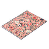 Blumenvögel Handgezogene Vintag Notizblock (Linke Seite)