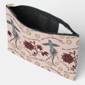 Blumenvogel Inspirationsmuster Zubehörtasche (Offen)