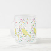 Blumenvogel (Wiederholung) Mattglastasse (Vorderseite Links)