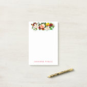 Blumenvorlage Blume Bouquet Farbiges Wasser Post-it Klebezettel (Auf Schreibtisch)