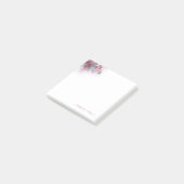 Blumenvorlage Farbige Rose Blume Post-it Klebezettel (angewinkelt)