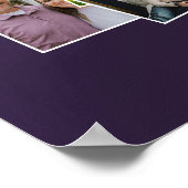 Blumenvorlage für Trauerbegrüßungsschild Poster (Ecke)