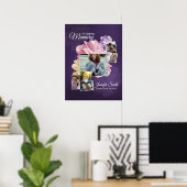 Blumenvorlage für Trauerbegrüßungsschild Poster (Heimbüro)