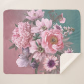 Blumenvorlage. Schöne Blume, Torfbäume und Iris Sherpadecke (Vorderseite (Horizontal))