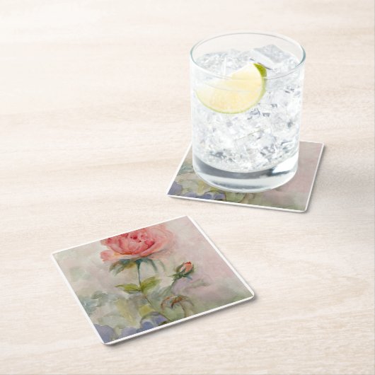Blumenvorleger Rechteckiger Pappuntersetzer (Vor Ort)
