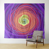 Blumenvortex Wandteppich (Beispiel (Horizontal))