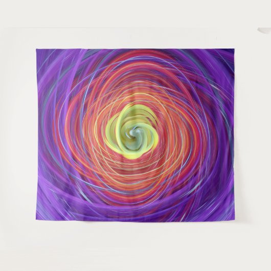 Blumenvortex Wandteppich (Vorderseite (Horizontal))