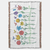 Blumenwachsendes Design Decke (Vorderseite Vertikal)
