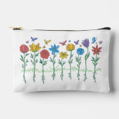 Blumenwachsendes Design Zubehörtasche (Vorderseite)