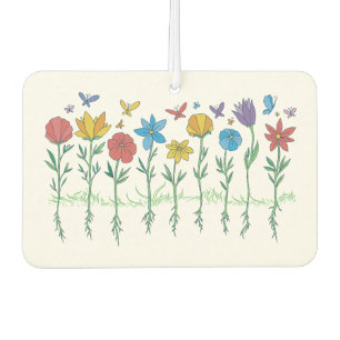 Blumenwachstumsdesign Autolufterfrischer