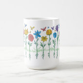 Blumenwachstumsdesign Kaffeetasse (Mittel)