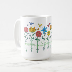 Blumenwachstumsdesign Kaffeetasse