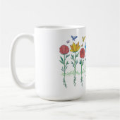 Blumenwachstumsdesign Kaffeetasse (Links)