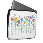 Blumenwachstumsdesign Laptopschutzhülle (Vorne Rechts)