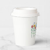 Blumenwachstumsdesign Pappbecher (Rechts)