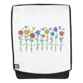 Blumenwachstumsdesign Rucksack (Vorderseite)