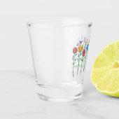 Blumenwachstumsdesign Schnapsglas (Links)