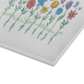 Blumenwachstumsdesign Schneidebrett (Ecke)