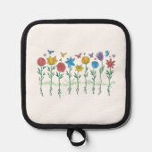 Blumenwachstumsdesign Topflappen (Vorderseite)