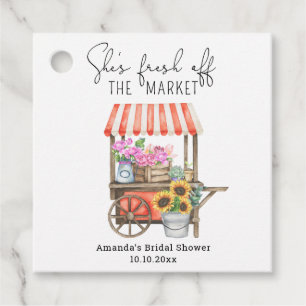 Blumenwagen Brautparty Geschenkanhänger
