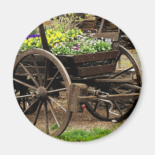 Blumenwagen Magnet