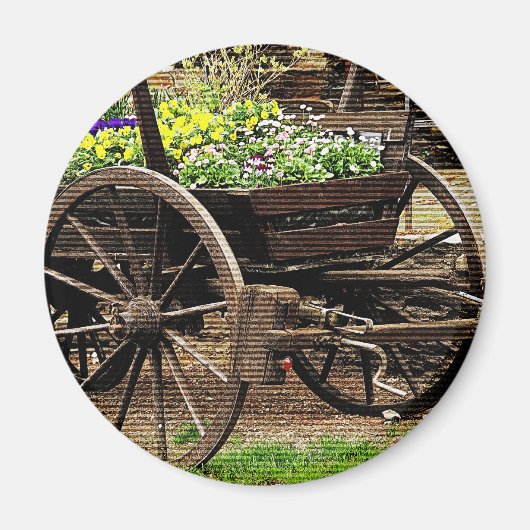 Blumenwagen Magnet (Vorne)