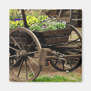 Blumenwagen Magnet