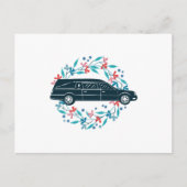 Blumenwagen Postkarte (Vorderseite)