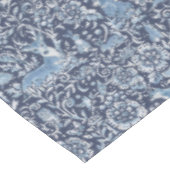 Blumenwald Blau & Weißwald Tiermuster Tischdecke (Schrägansicht)