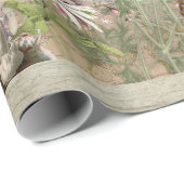 Blumenwald Fox Pilze Ephemere Decoupage Geschenkpapier (Rolleneckpunkt)