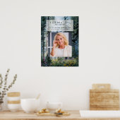 Blumenwald-Lebensfeier-Willkommensschild Poster (Küche)