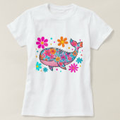 Blumenwald mit farbenfrohen Blume - Boho Ocean T-Shirt (Design vorne)
