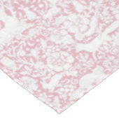 Blumenwald Rose Rosa Wälder Tiermuster Tischdecke (Schrägansicht)