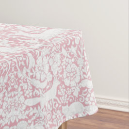 Blumenwald Rose Rosa Wälder Tiermuster Tischdecke