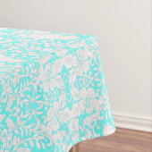 Blumenwald Türkiswald Tiermuster Tischdecke (Beispiel)