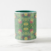 Blumenwaldboden mit Namen/Tasse Tasse (Zentrum)